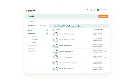 Screenshot vom smino Tool: Die Common Date Environment