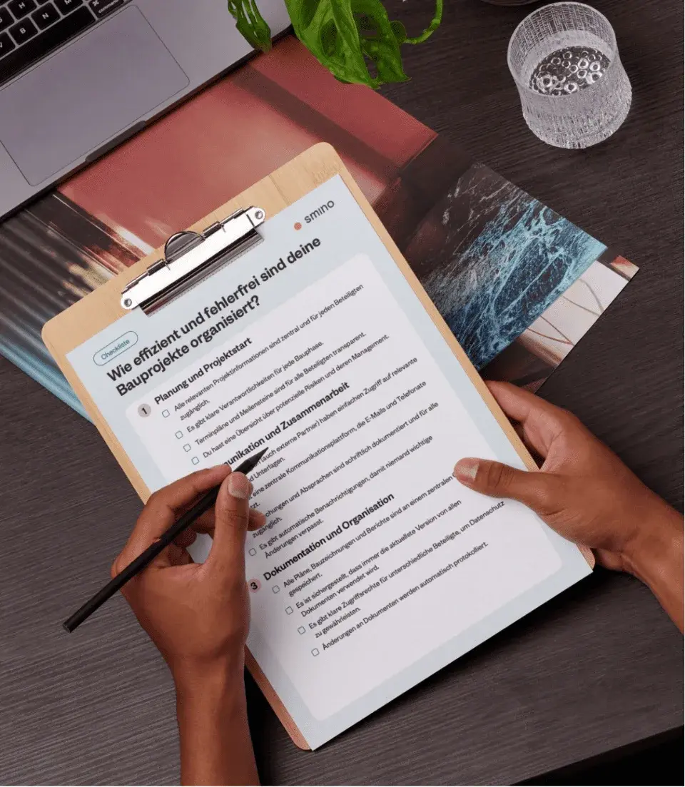 Checkliste 2026 wird ausgefüllt Checkliste 2026 wird ausgefüllt